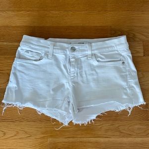 Joe’s Jeans White jean short shorts
